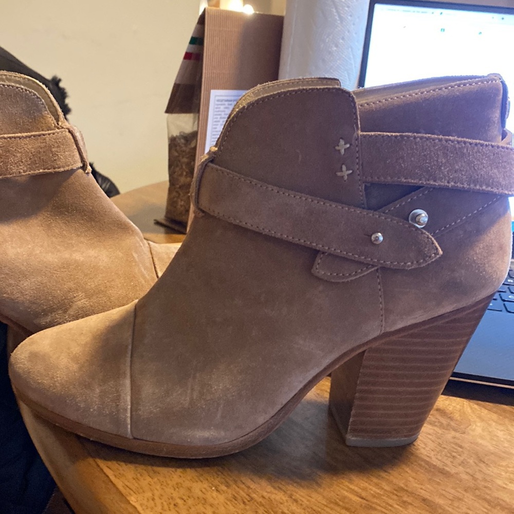 Rag & Bone Tan Suede Harrow Booties